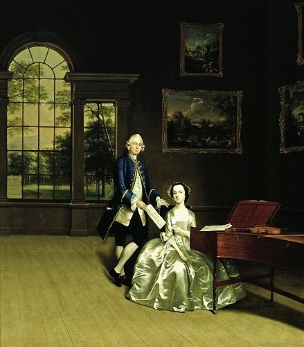 The Duet by Arthur Devis, 1749
